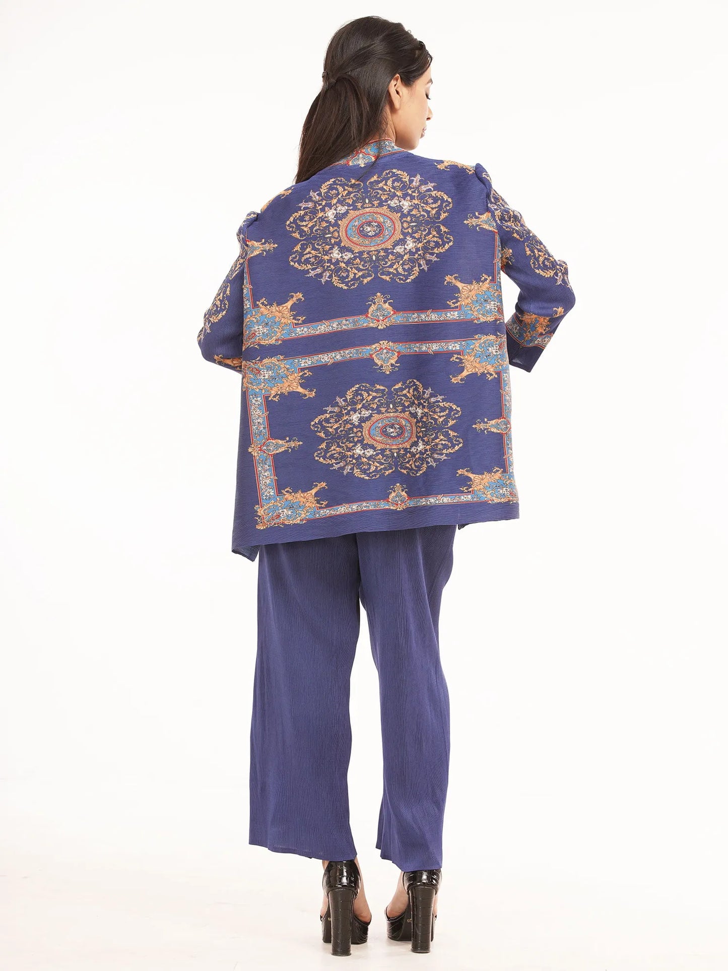 Blue Printed full sleeve
