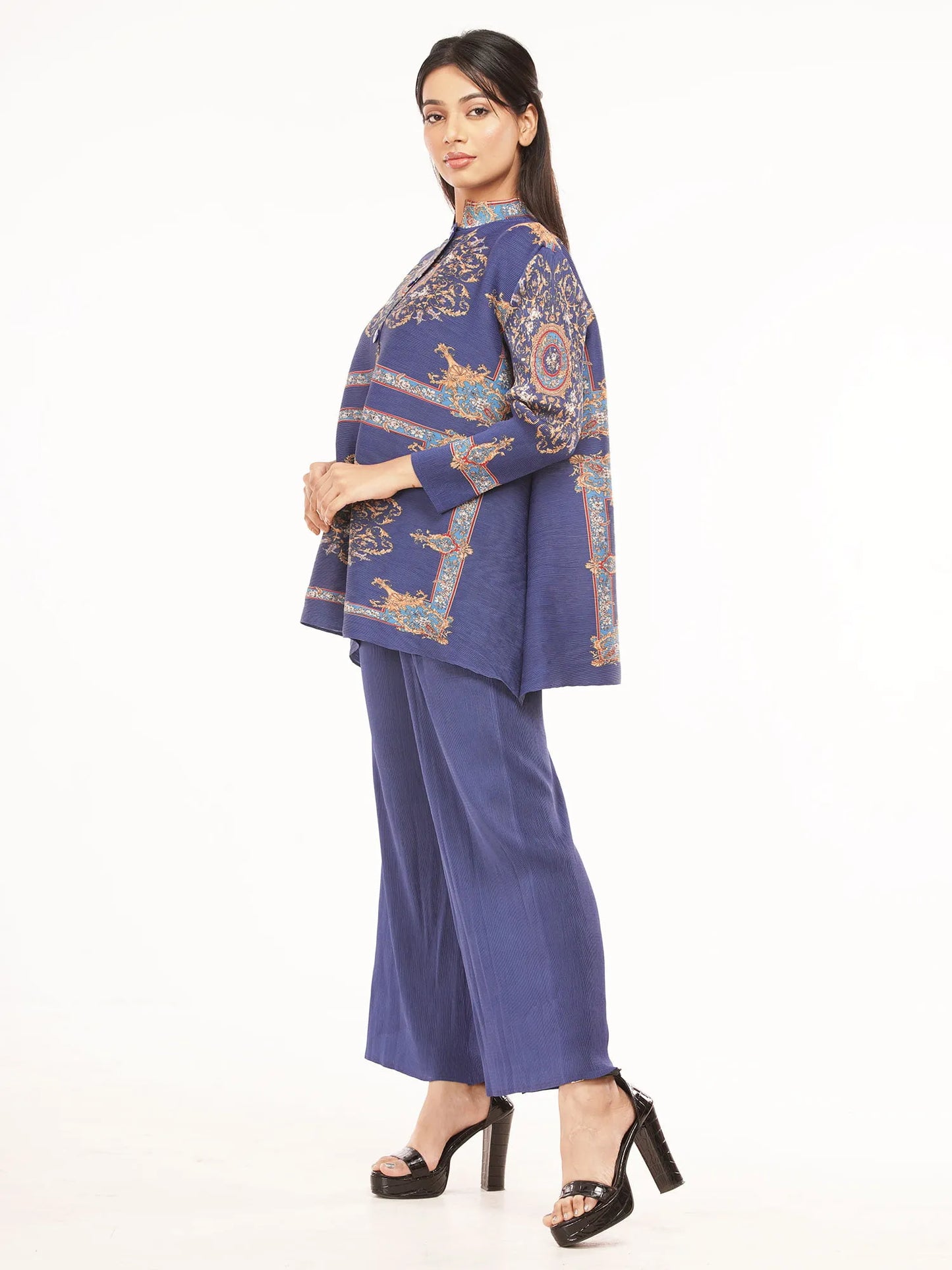 Blue Printed full sleeve