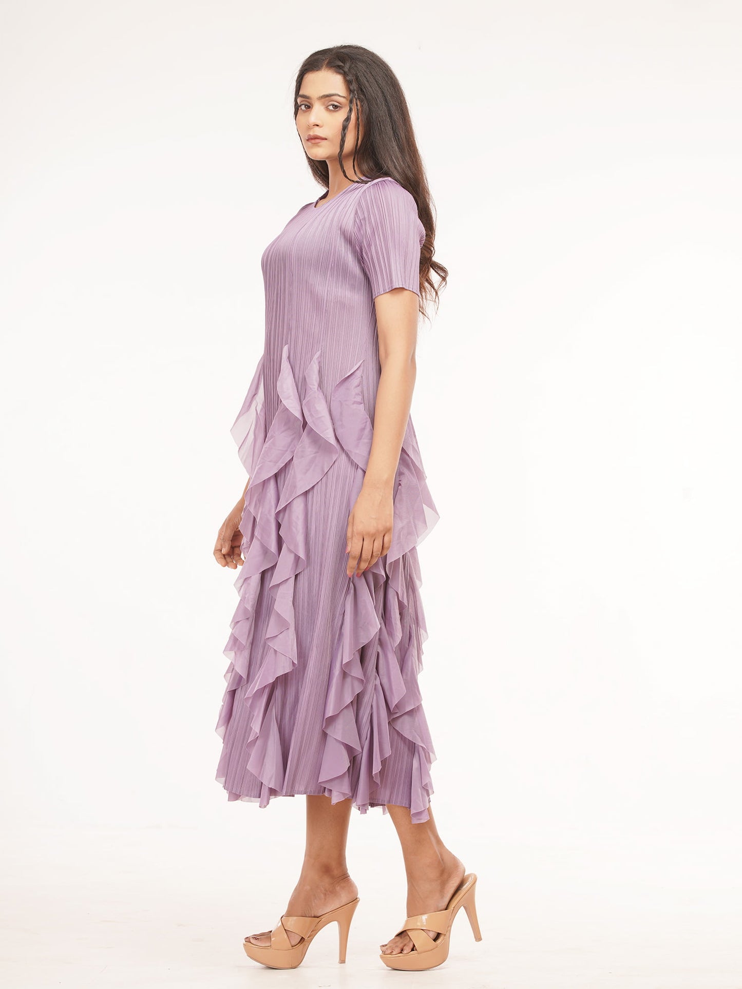 Spring Summer Ruffled Tunic