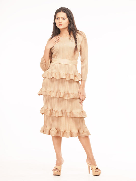 spring design cake slim stitching casual party dress, trendy women's apparel, casual party dress