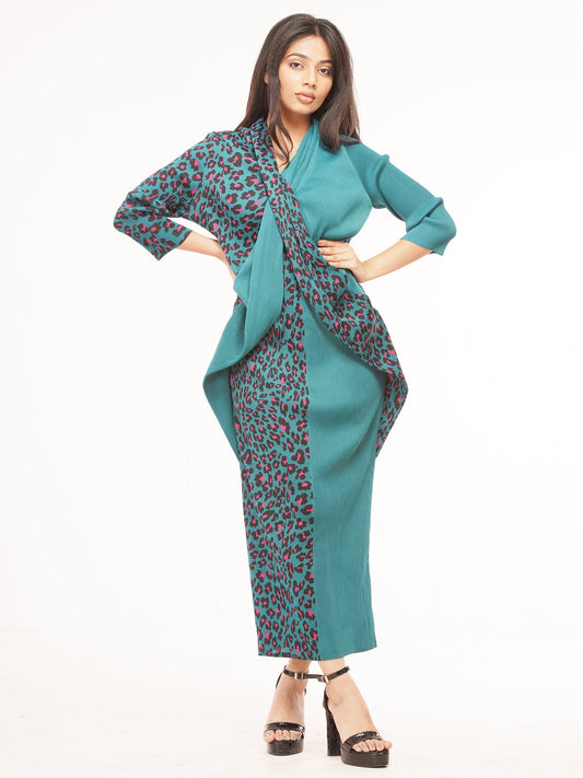 Ruffle Leopard Print